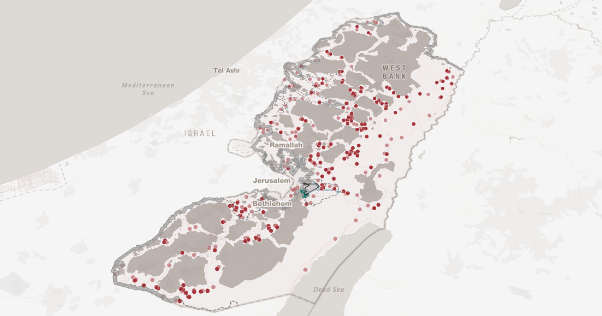 Mapping Israeli Settlement Expansion since 1967