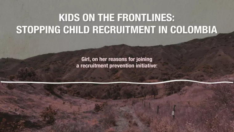 Thumbnail video Colombia Child Recruitment 4