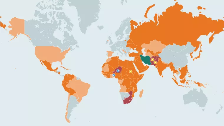 CrisisWatch map